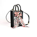 Mini Calista Clear + Red and Black Paisley Twillionaire (WS)