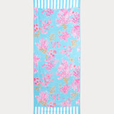 Beach Lounger Towel Royal Coral