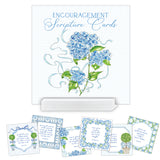 Encouragement Blue Floral & Topiaries Scripture Cards