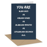 50th Birthday Greeting Card