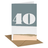 a card with numbers on it