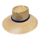Natural Palm with Navy Agave & Braid