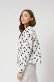 Allie Tapestry Jacket | Ivory/Navy