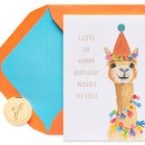 Llama Birthday Greeting Card