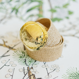 Turtle Shell Interchangeable Artisan Belt Buckle in Gold