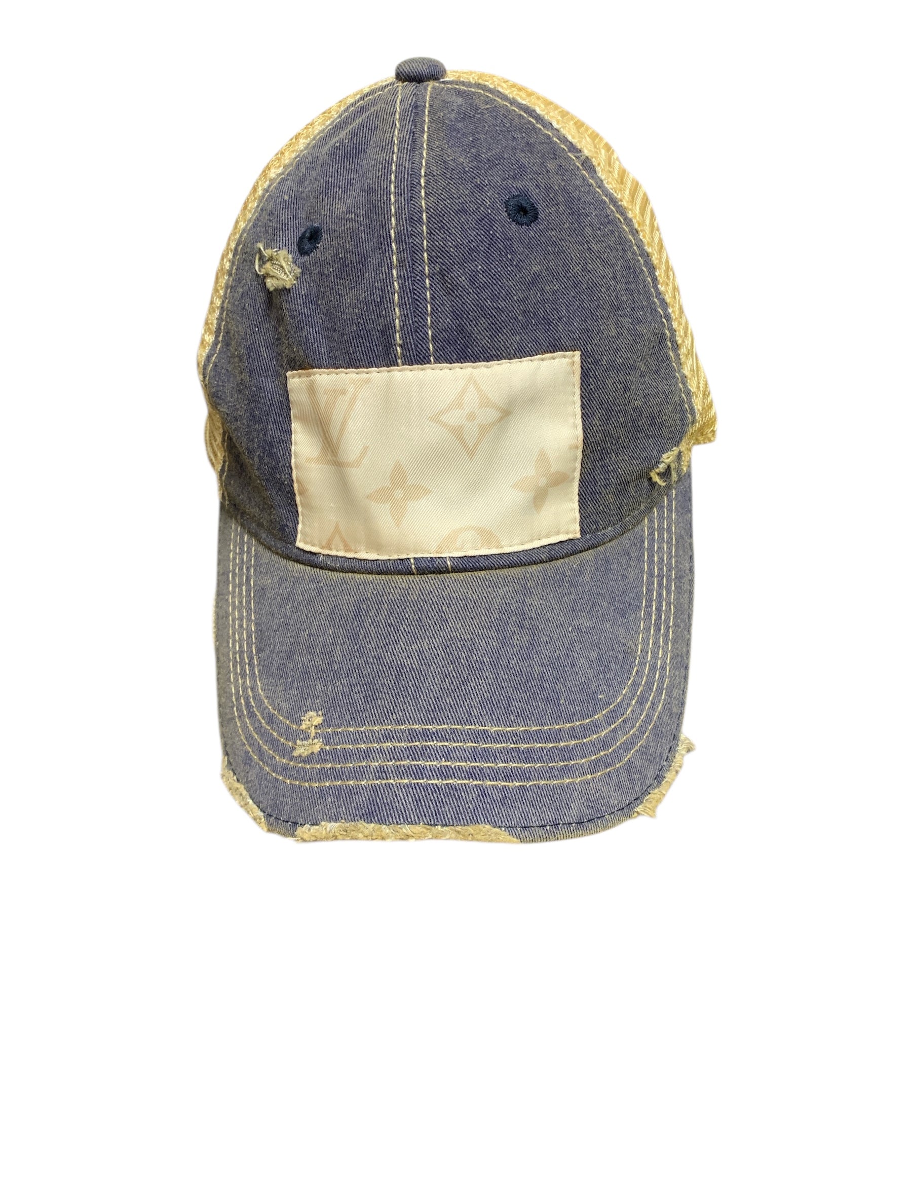 Distressed Designer Scarf Baseball Hat
