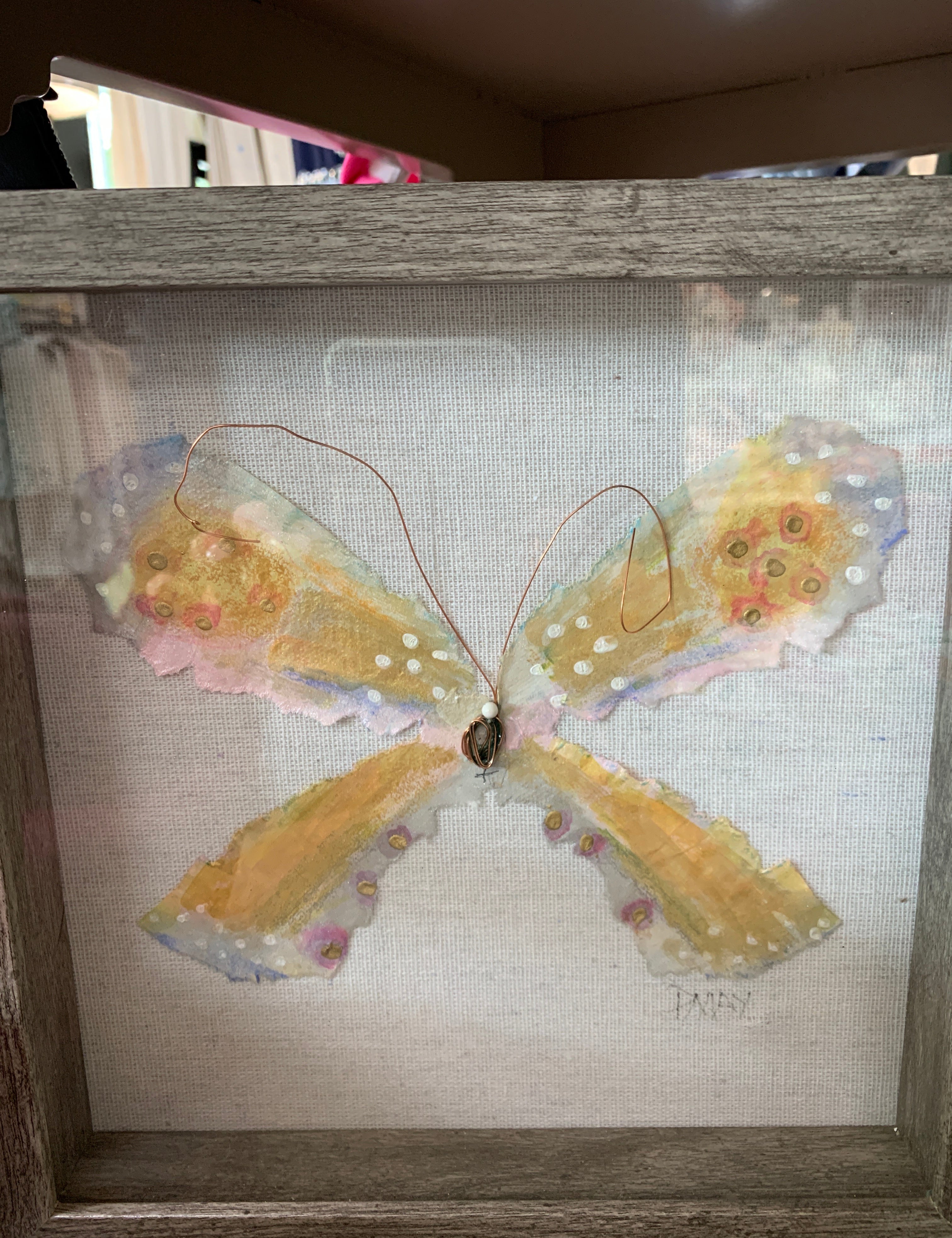 Butterfly Brown Shadow Box