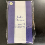 Lake Oconee Coordinates Bandol Stripe Navy Guest Towels