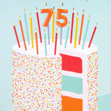 GC Happy Birthday 75 Cake
