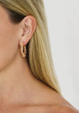 Coral Hoop Earring