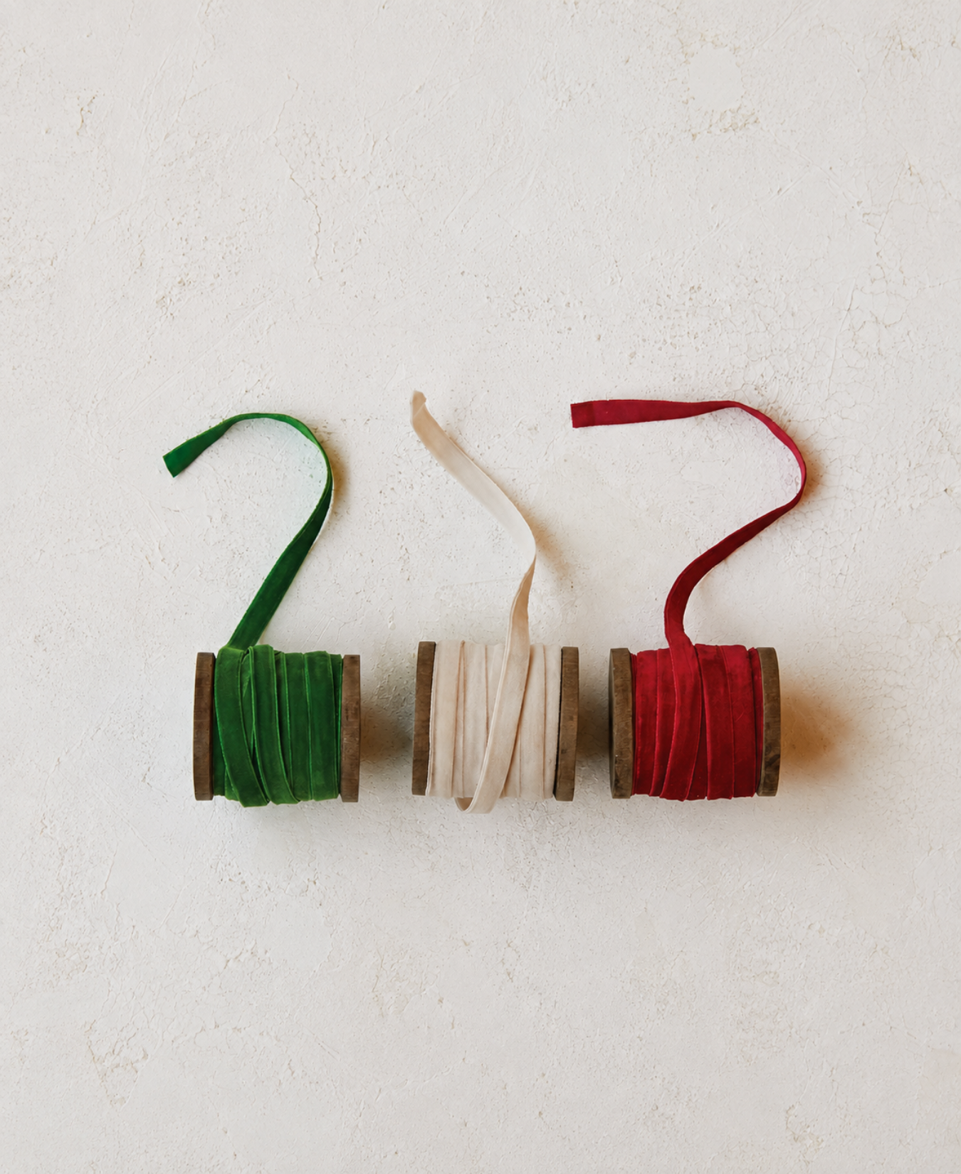 Velvet Ribbon on Wood Spool