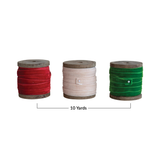 Velvet Ribbon on Wood Spool
