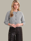 Lorena Crewneck Textured Sweater Jacket
