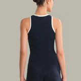 Maren Contrast Henley Tank