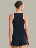 Maren Contrast Henley Tank