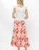 Button Front Skirt | Asterias Red
