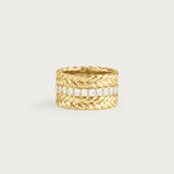 Cheval Chain Stack Ring | Gold