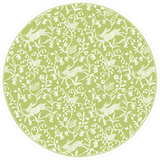 Hedgerow Moss Green Paper Placemats Round