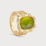 Bamboo with Stone Ring | Peridot