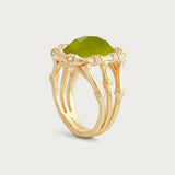 Bamboo with Stone Ring | Peridot