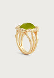 Bamboo with Stone Ring | Peridot