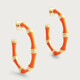 Bamboo Hoop Earrings