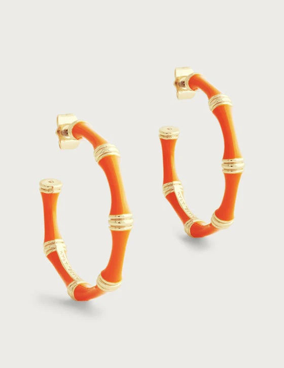 Bamboo Hoop Earrings