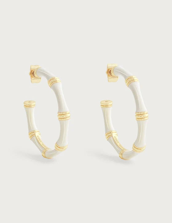 Bamboo Hoop Earrings