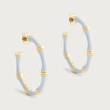 Bamboo Hoop Earrings