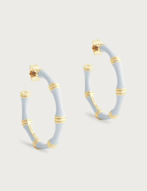 Bamboo Hoop Earrings