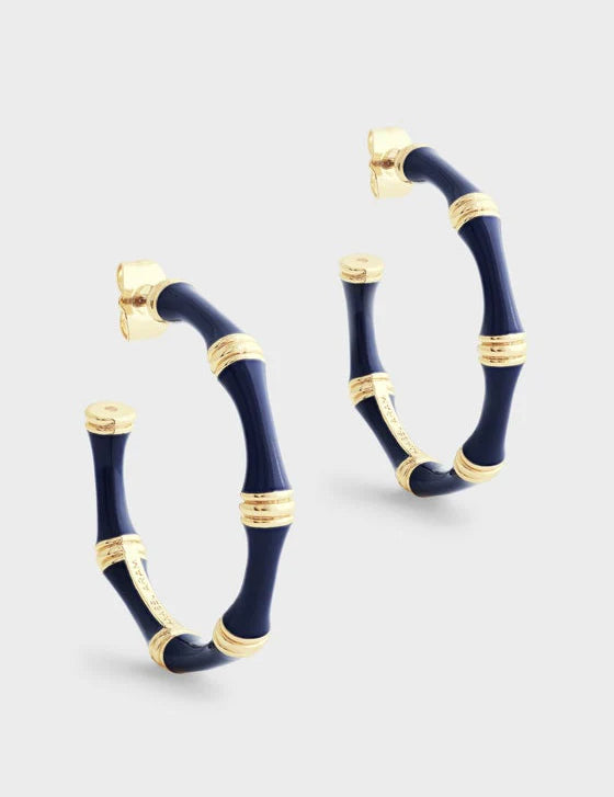 Bamboo Hoop Earrings