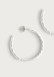 Farrier Medium Hoops | Silver