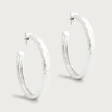 Farrier Medium Hoops | Silver