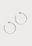 Farrier Medium Hoops | Silver