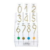 Big 8" Gold Number Sparkler Wand Card - Singles