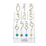 Big 8" Gold Number Sparkler Wand Card - Singles