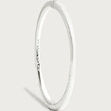 Farrier Thin Hinged Bangle | Silver