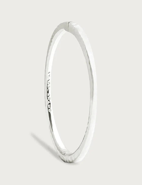 Farrier Thin Hinged Bangle | Silver