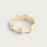 Bamboo Enamel Ring