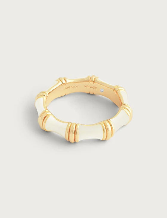 Bamboo Enamel Ring