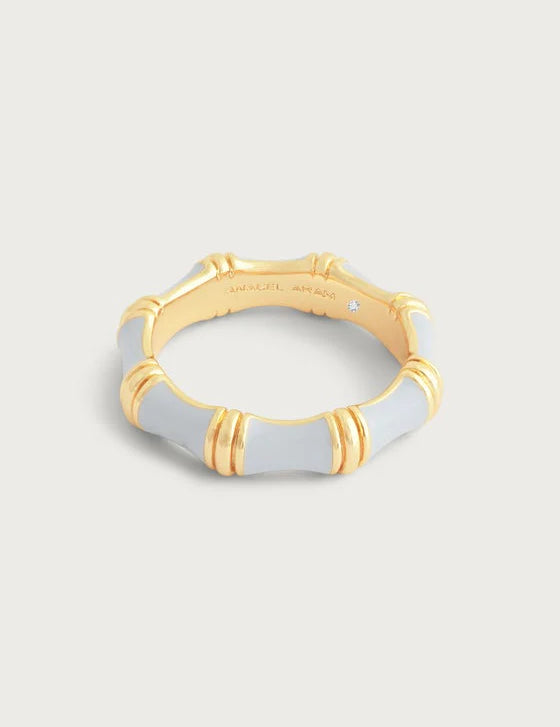 Bamboo Enamel Ring