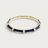 Bamboo Enameled Hinged Bangle