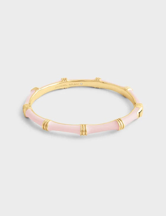 Bamboo Enameled Hinged Bangle