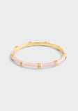 Bamboo Enameled Hinged Bangle