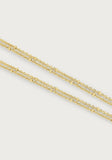 Molten Double Chain Necklace | Gold