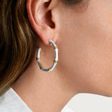 Bamboo Hoop Earrings