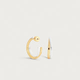 Farrier Mixed Metal Hoop Earrings