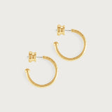 Farrier Charm Hoop Earrings | Medium