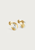 Farrier Mixed Metal Huggie Hoop Earring
