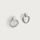 Neptune Triple Ring Earrings | Silver